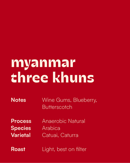 MYANMAR - Three Khuns Anaerobic Natural
